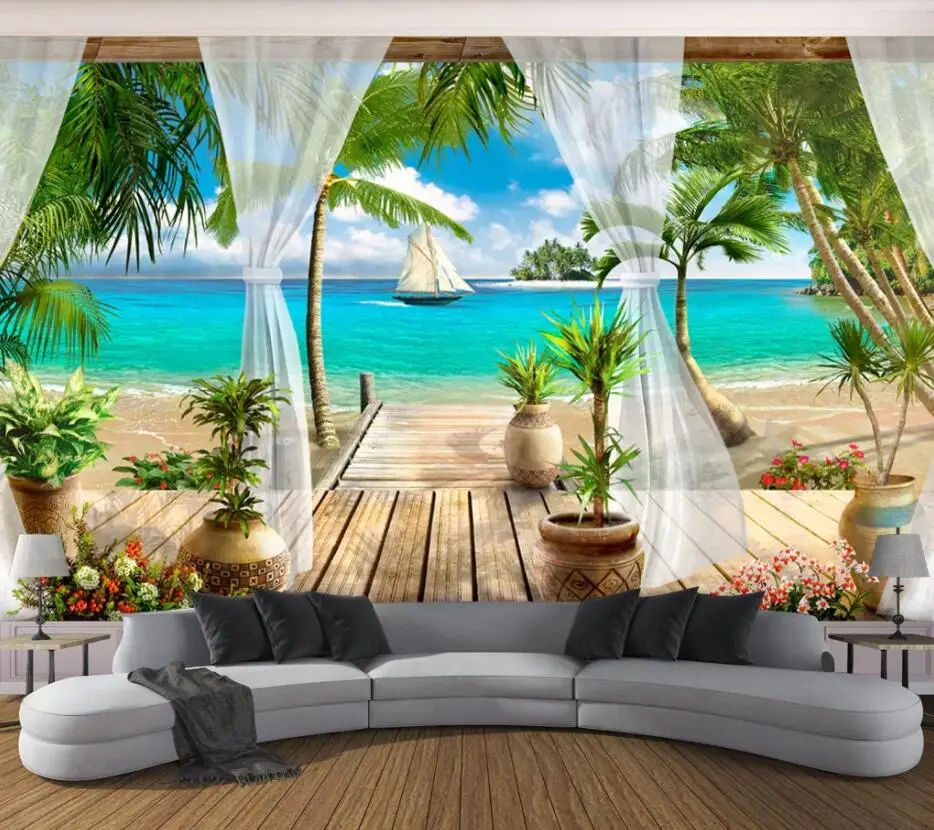 3D Printing Foto - Individuelle Fototapete für Heimdekoration, Balkon, Meerblick,