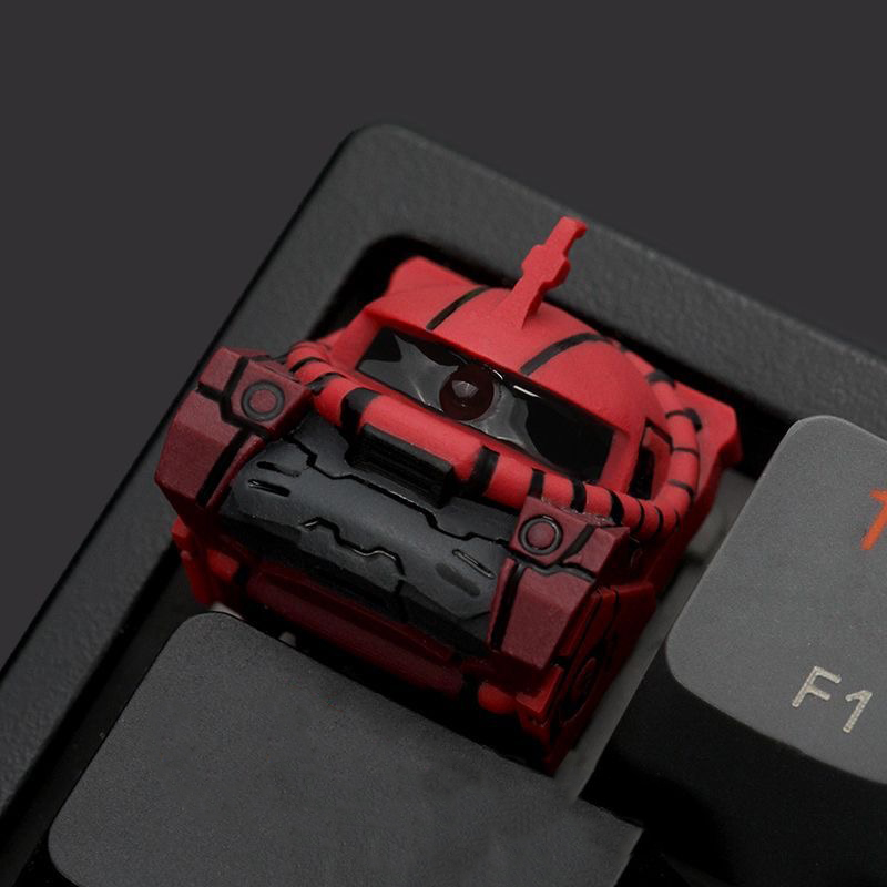 3D Printing Keyboard Keys - 3D-mechanischer Rüstungshelm, handwerkliche Tastenkappe, rot, grün,