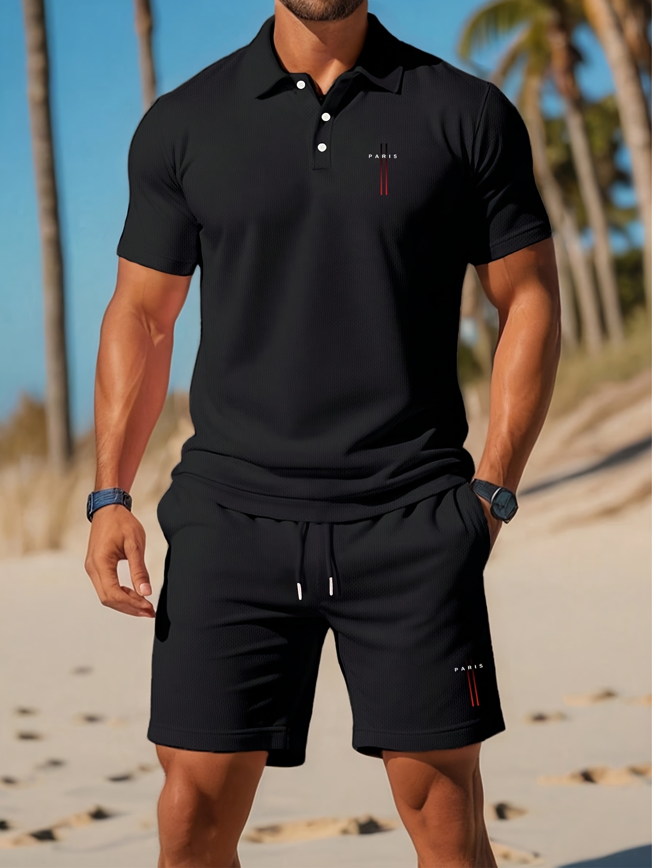 3D Printing Designing - 2026 Sommer Herren-Poloshirt-Set – 3D-gedrucktes Design,