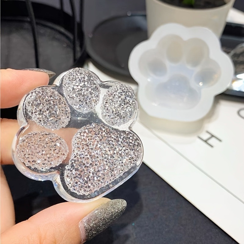 3D Printing Epoxy Resin - 1 Stück Pfotenabdruck-Gießform, transparente Epoxidharz-Gießform für