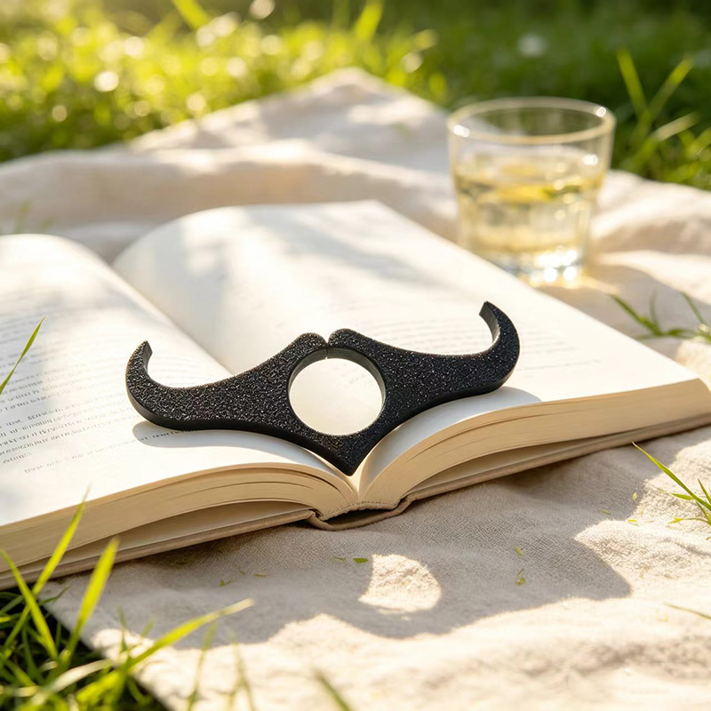 3D Printing Ring Holder - 3D-Gedruckter Schnurrbart-Förmiger Lesering für den Daumen,