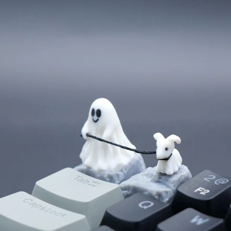 3D Printing Keyboard Keys - Ghost Puppy Harz-Tastenkappe, individueller 3D-Druck, Persönlichkeitspunkt-Tastenkappe