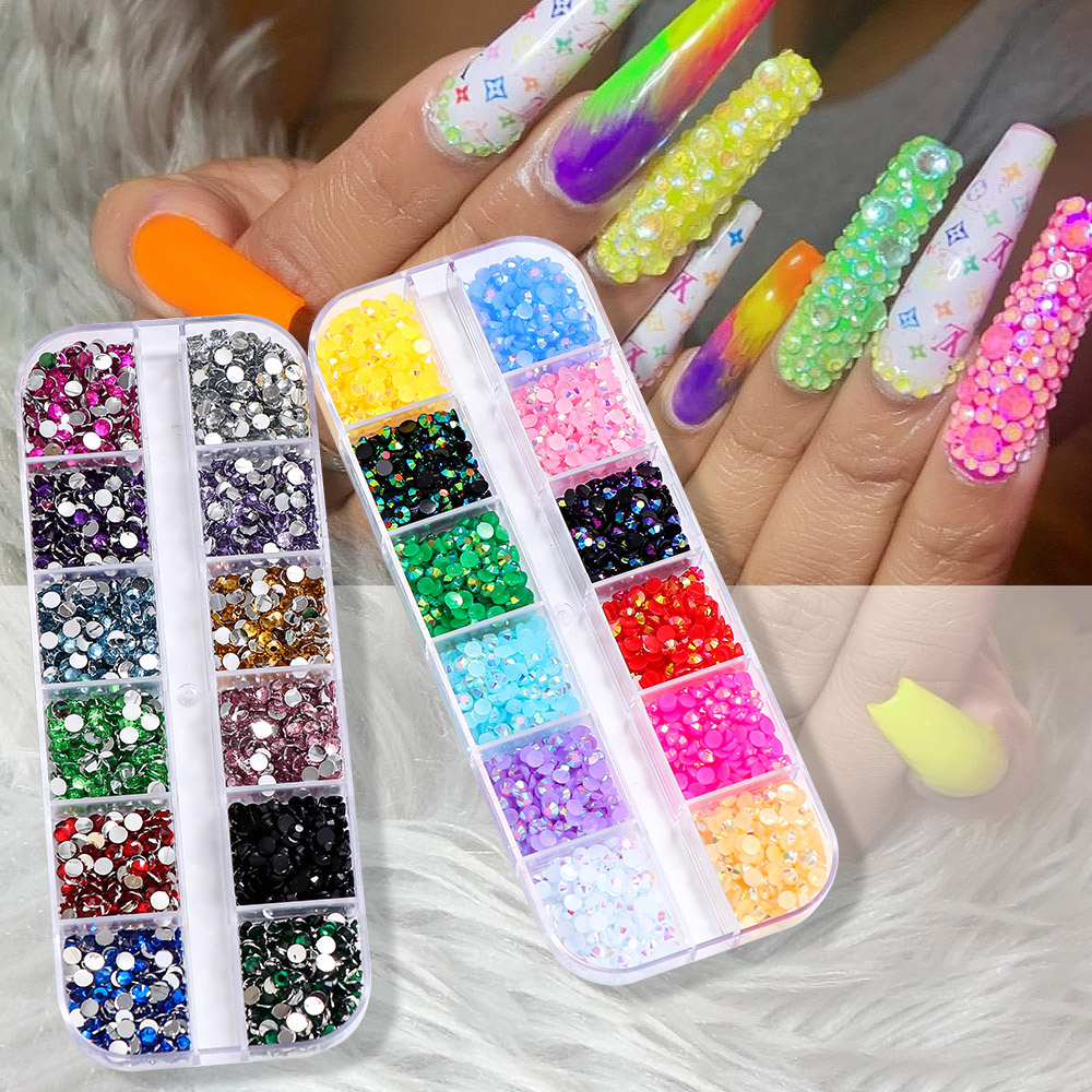 3D Printing Epoxy Resin - 2400 Stück 2mm AB Jelly Strass-Set