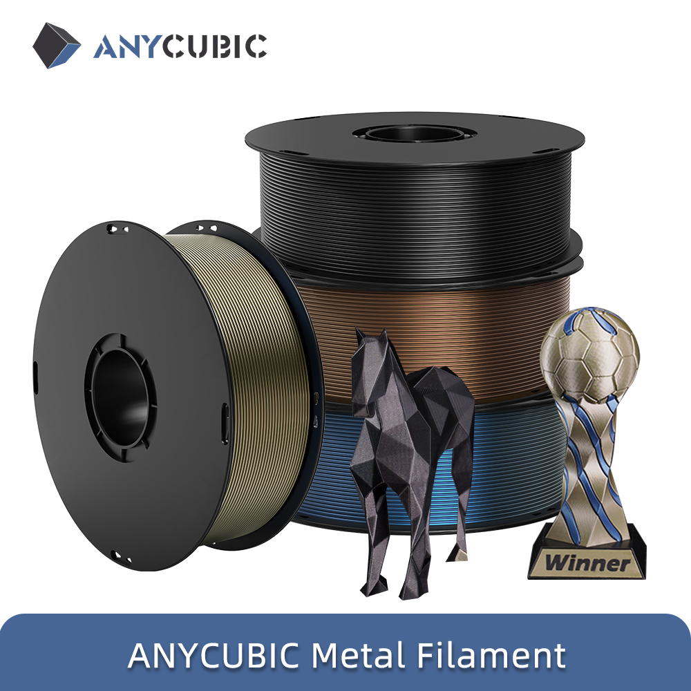 3D Printing Nylon Filament - ANYCUBIC 4kg/1kg Metall-Filament Metallische Textur PLA