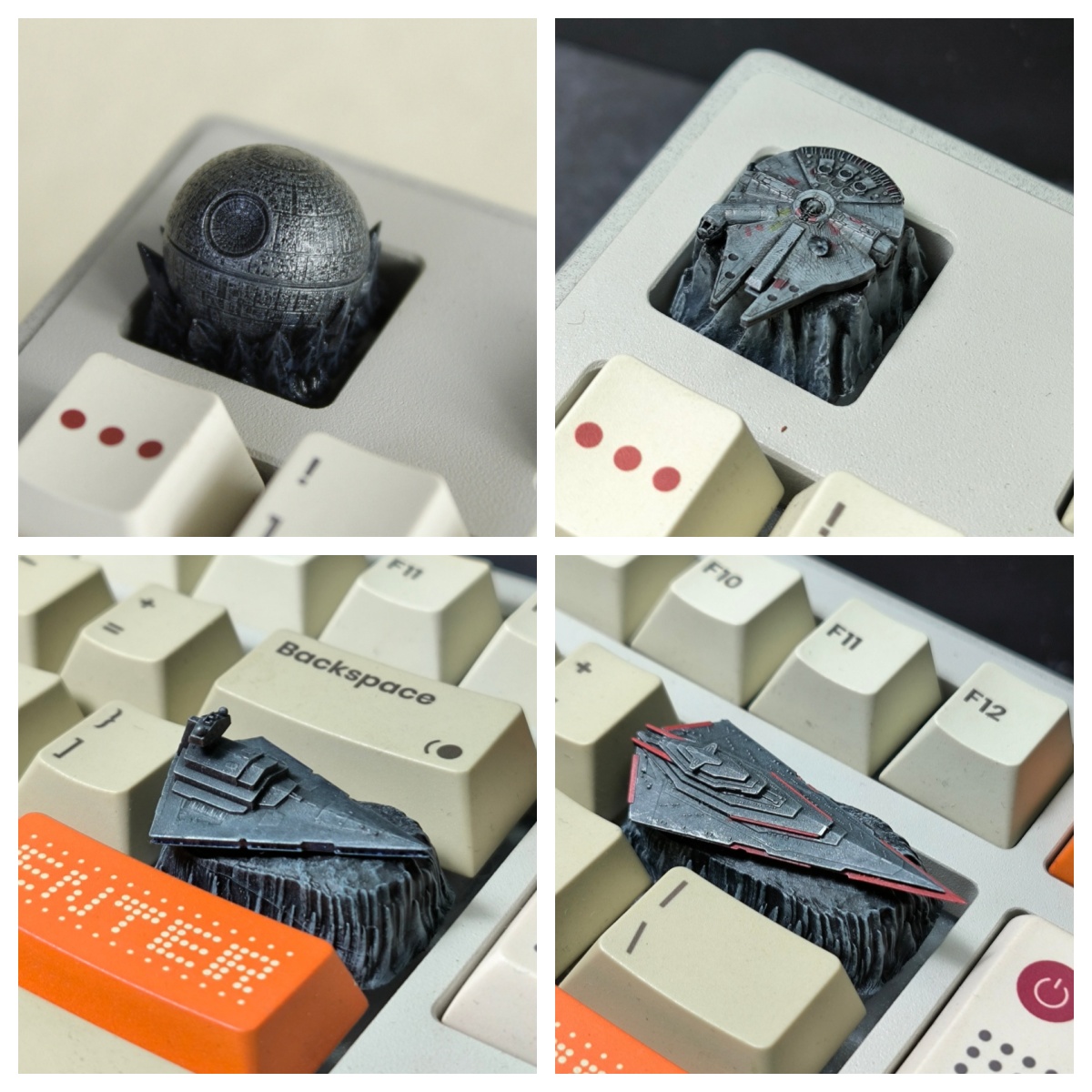 3D Printing Keyboard Keys - HCY Death Star Artisan Keycap aus