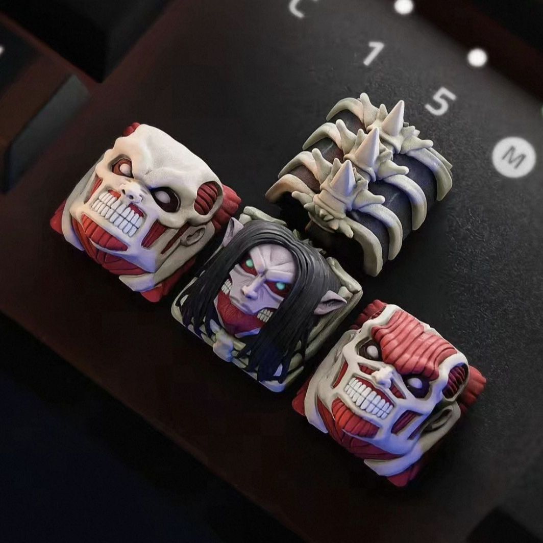 3D Printing Keyboard Keys - NEUES Attack on Titan Co-Branded-Tastenkappenset mit