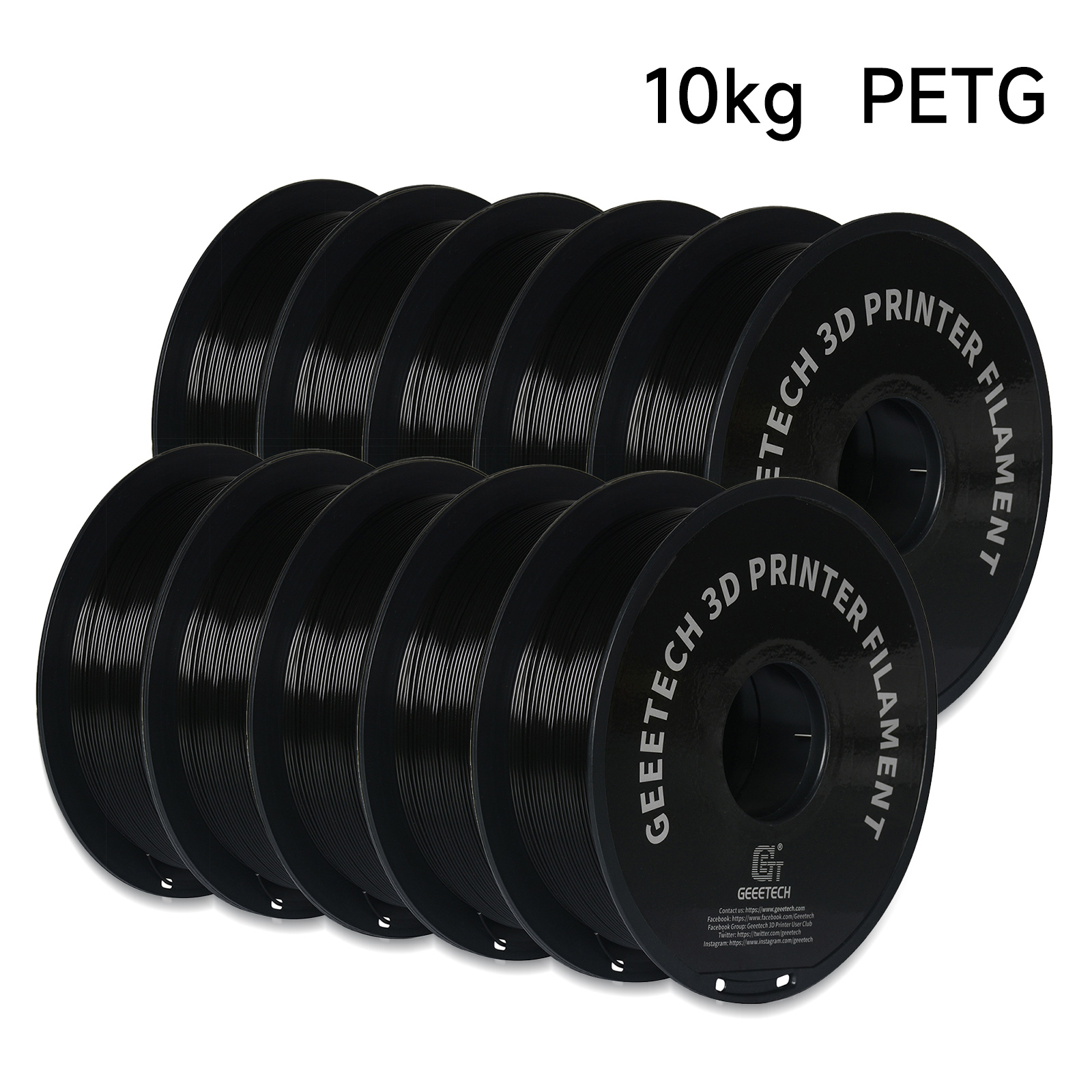 Abs Filament Spool - GEEETECH 10 kg in einer Box