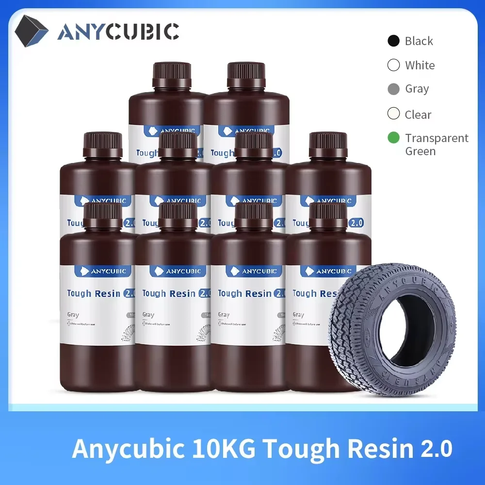 3D Printing Uv Sensitive Resin - Anycubic Flexibles robustes Harz 2.0 10