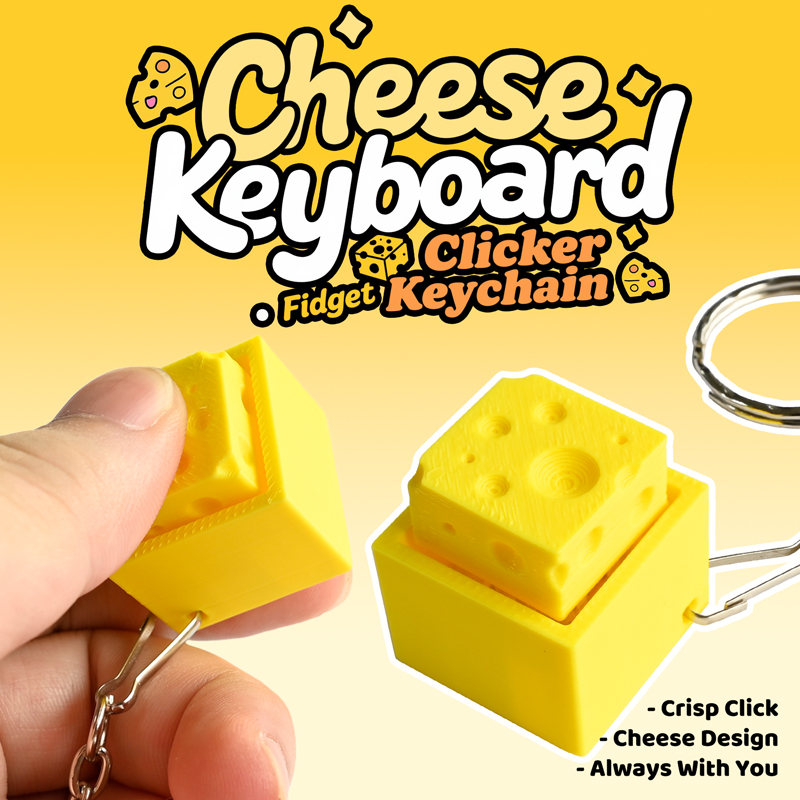 3D-gedruckter Käse-Schlüsselan – 3D Printing Fidget Toys Bewertung und Preis