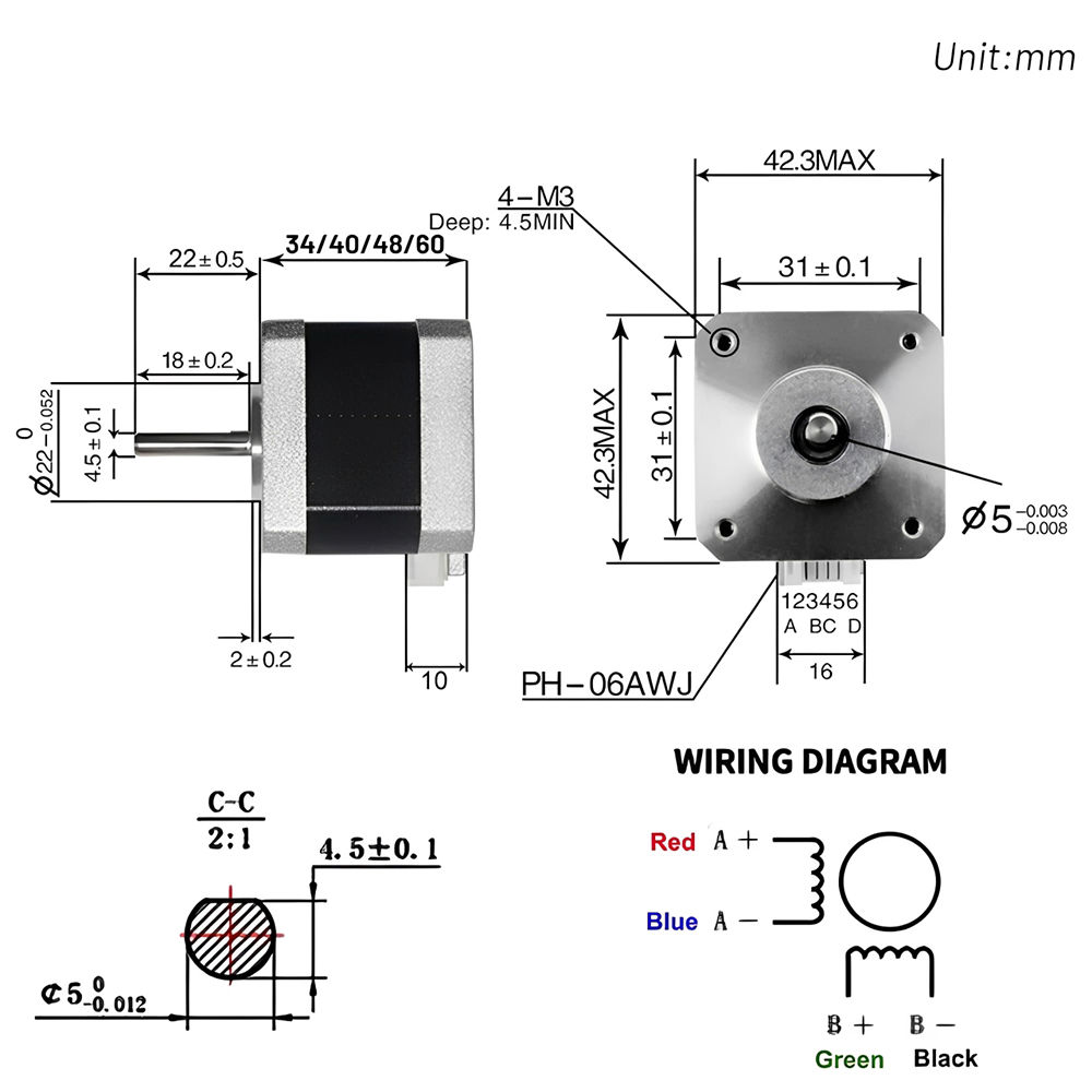 Nema 17 42mm Schrittmotor Open – 3D Printing Workshop Bewertung und Preis