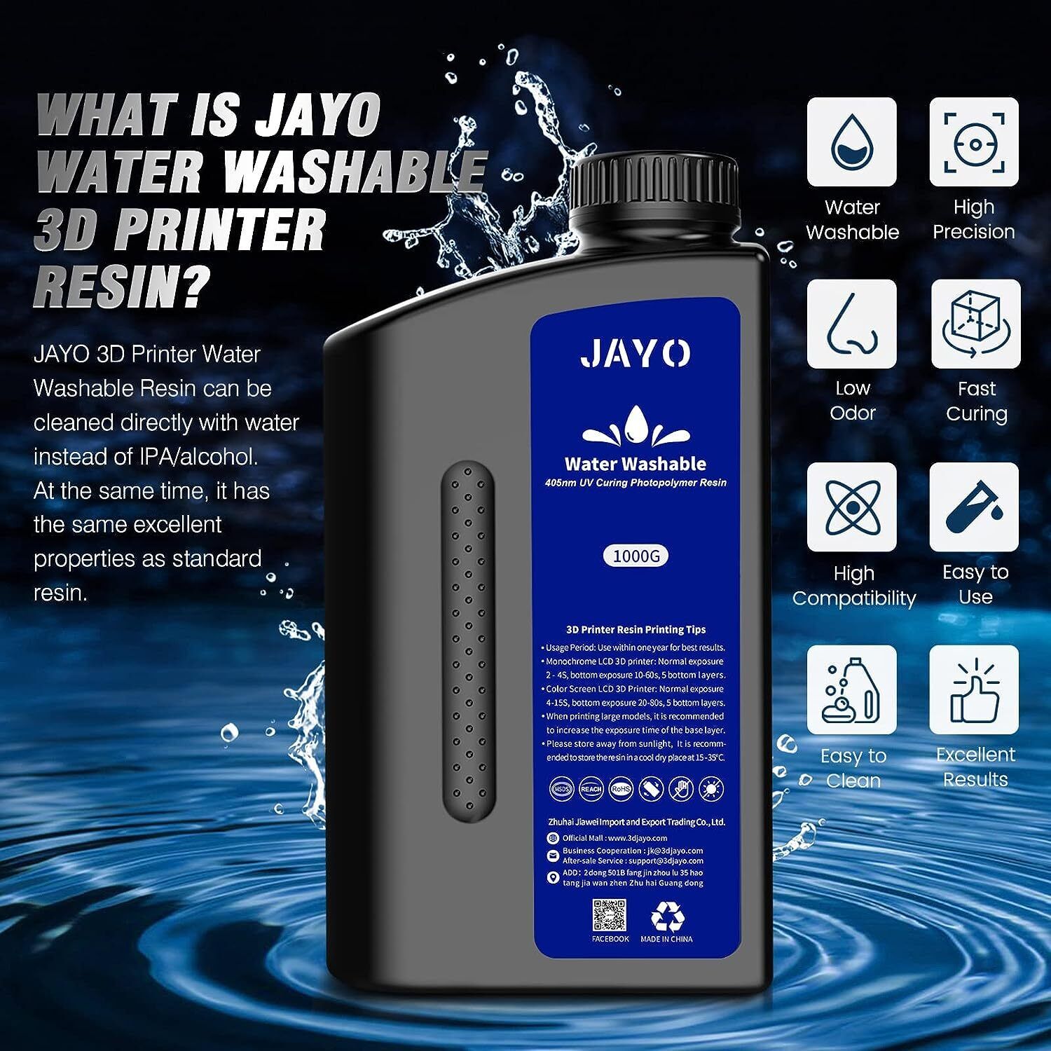 JAYO Standard/ABS-ähnliches/Wa – 3D Printing Uv Sensitive Resin Bewertung und Preis