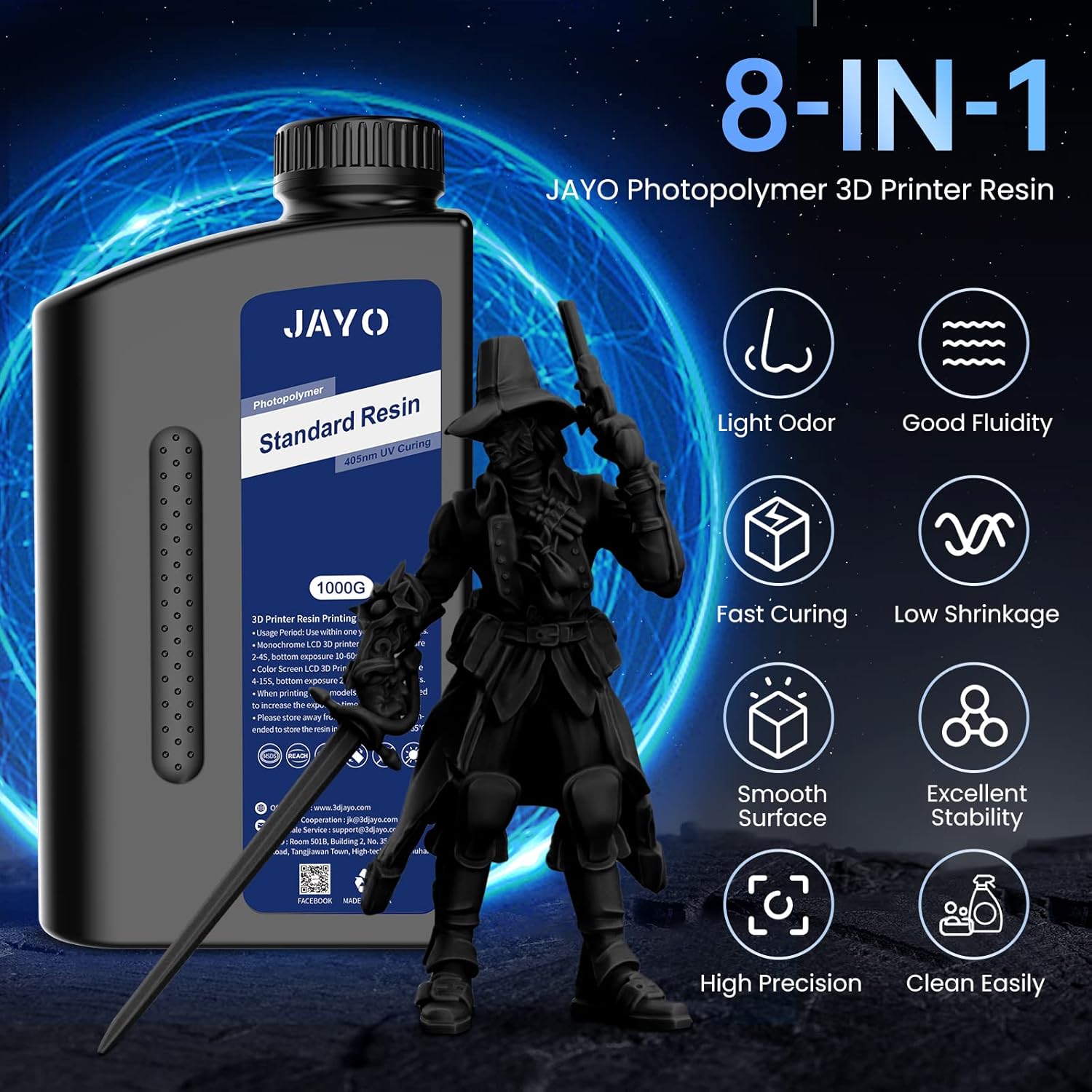JAYO Standard/ABS-ähnliches/Wa – 3D Printing Uv Sensitive Resin Bewertung und Preis