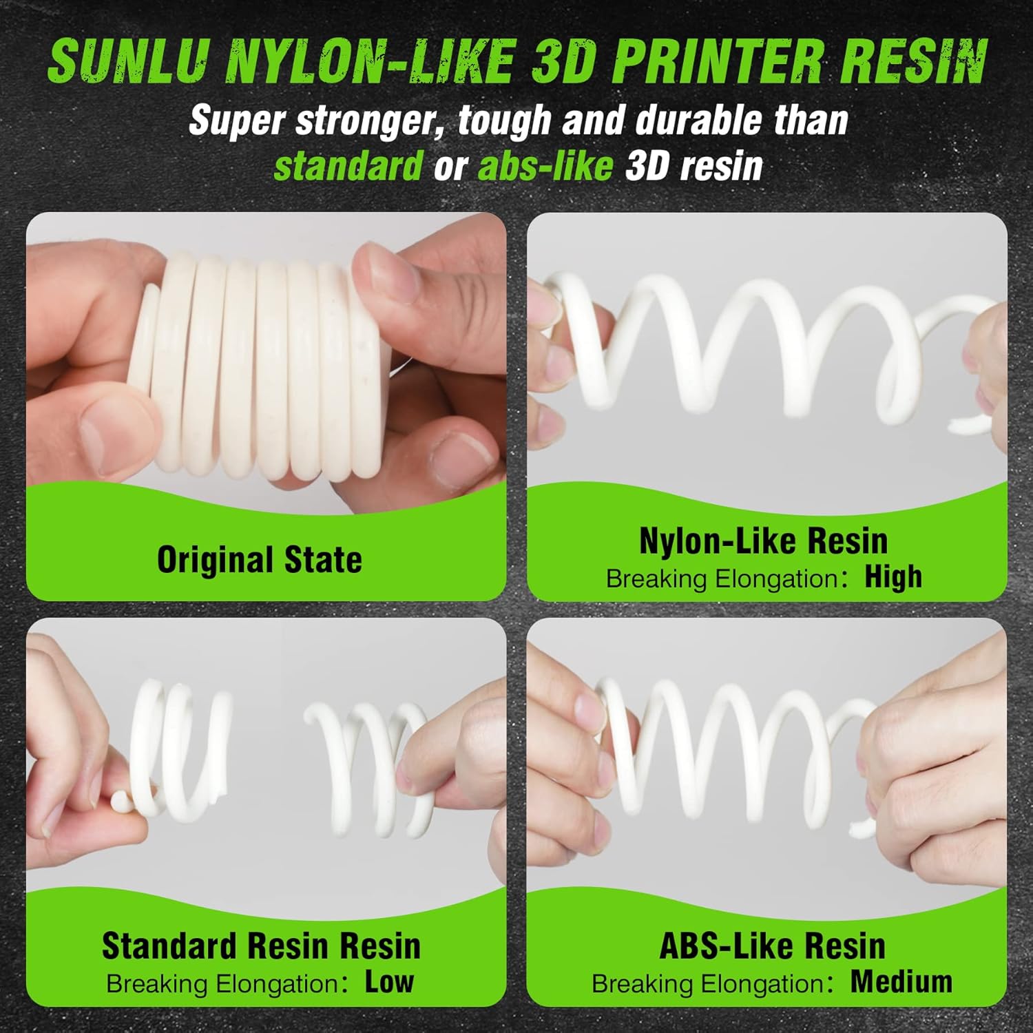 SUNLU 1 kg Nylonähnliches/Zähi – 3D Printing Uv Sensitive Resin Bewertung und Preis