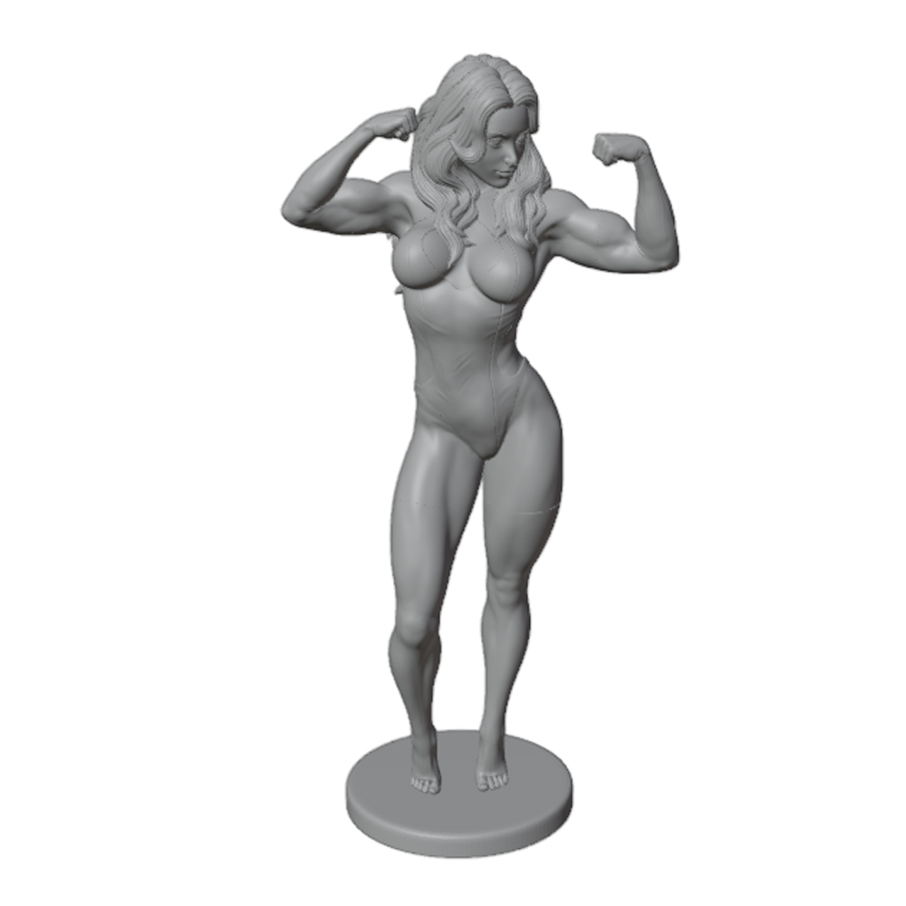 Sexy Fitnessfrau mit langen Ha – 3D Printing Instructor Bewertung und Preis