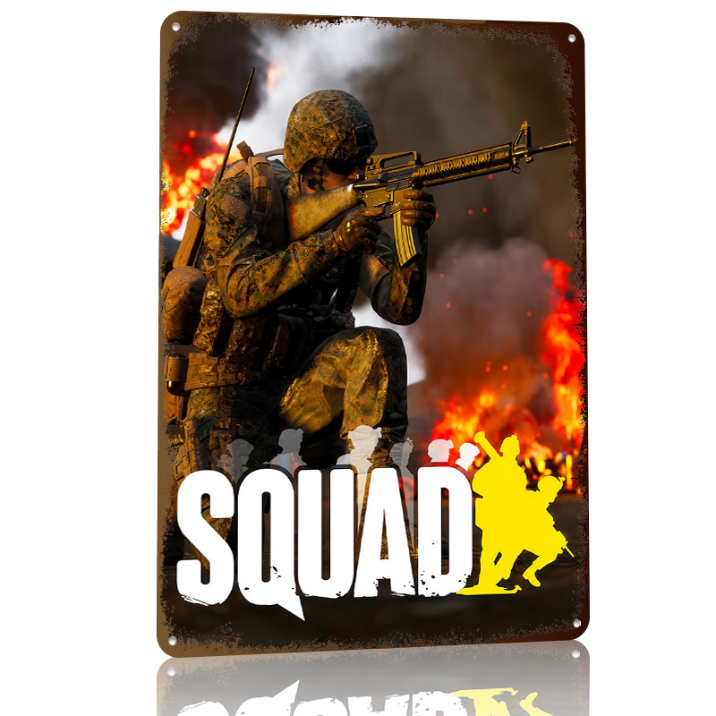 Squad Videospiel-Cover-Art Pos – 3D Printing Videos Bewertung und Preis