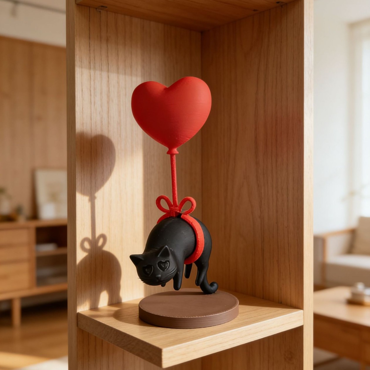 Schwebende Katze mit Herzballo – 3D Printing Table Bewertung und Preis