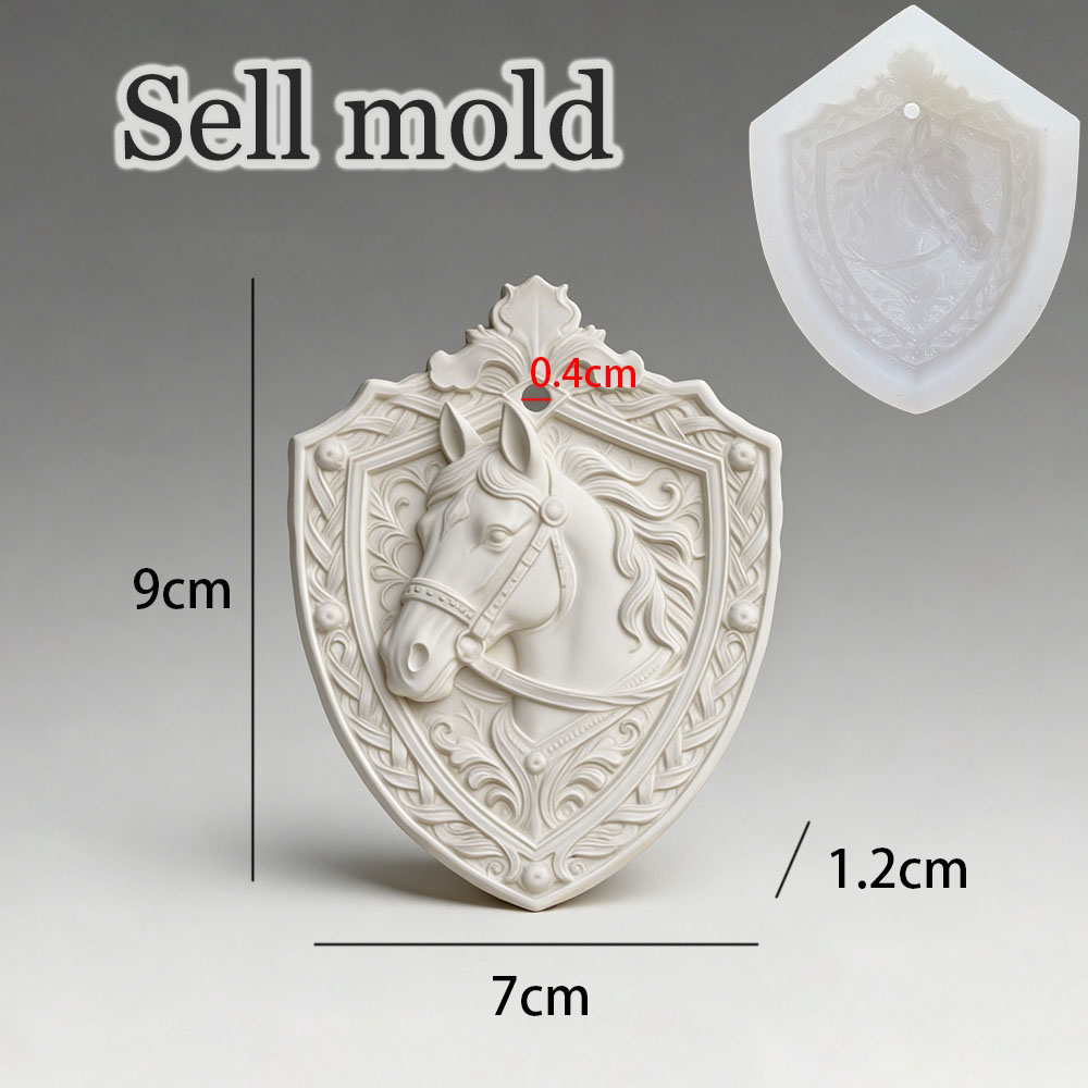 Vintage Pferdekopf-Schild-Reli – 3D Printing Epoxy Resin Bewertung und Preis