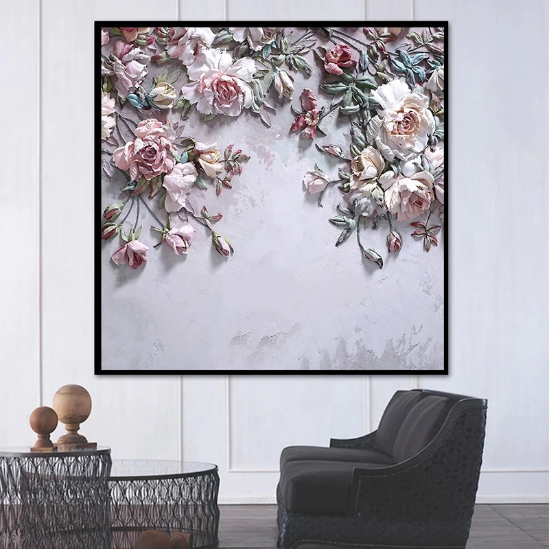 3D-Tapete, moderne Stereo-Rose – 3D Printing Foto Bewertung und Preis
