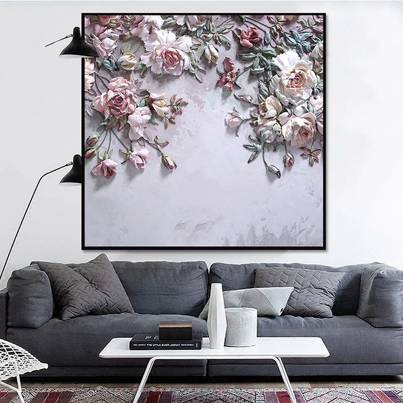 3D-Tapete, moderne Stereo-Rose – 3D Printing Foto Bewertung und Preis