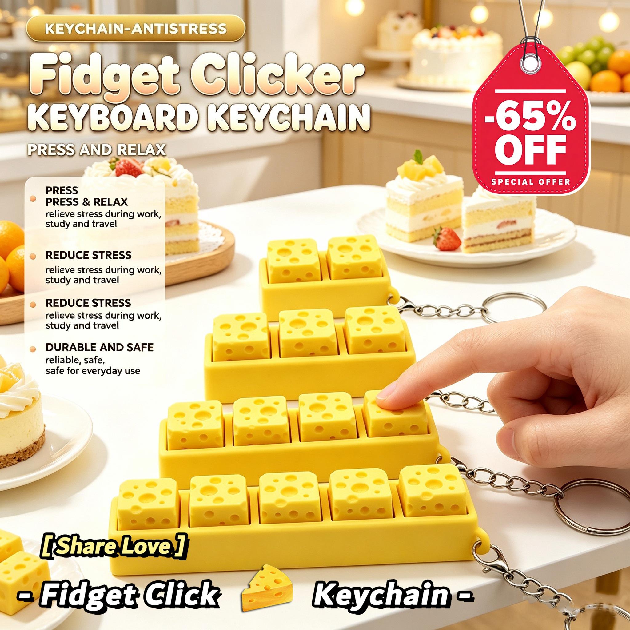 3D-gedruckter Käse-Schlüsselan – 3D Printing Keyboard Keys Bewertung und Preis