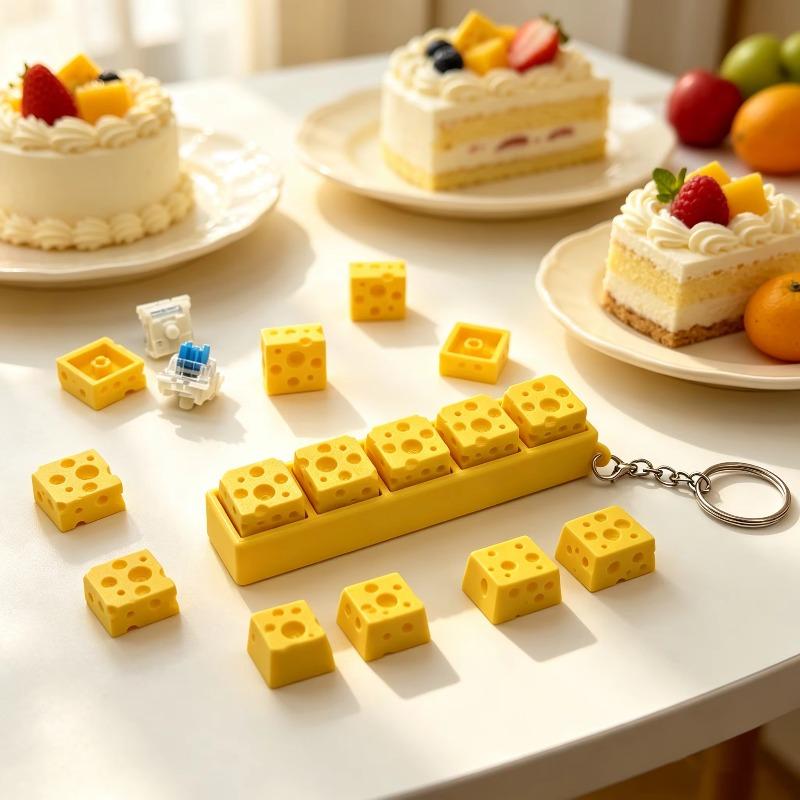 3D-gedruckter Käse-Schlüsselan – 3D Printing Keyboard Keys Bewertung und Preis