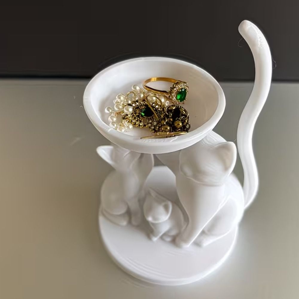 Cartoon-Katzen-Schmuckablage,  – 3D Printing Ring Holder Bewertung und Preis