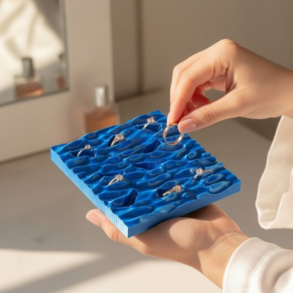 Meereswellen-Ringpräsentations – 3D Printing Ring Holder Bewertung und Preis