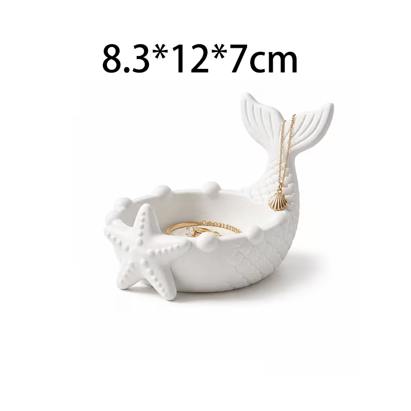 3D-gedruckte weiße Meerjungfra – 3D Printing Ring Holder Bewertung und Preis
