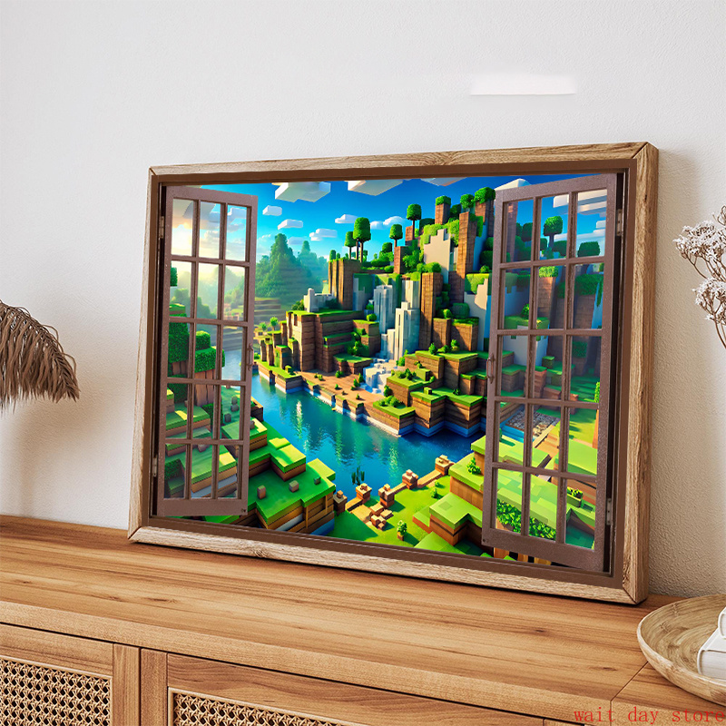 Block-Pixel-Videospiel-Landsch – 3D Printing Videos Bewertung und Preis