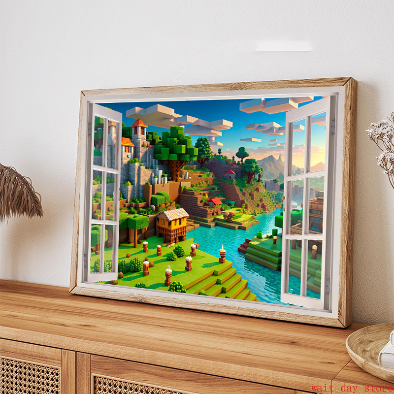 Block-Pixel-Videospiel-Landsch – 3D Printing Videos Bewertung und Preis