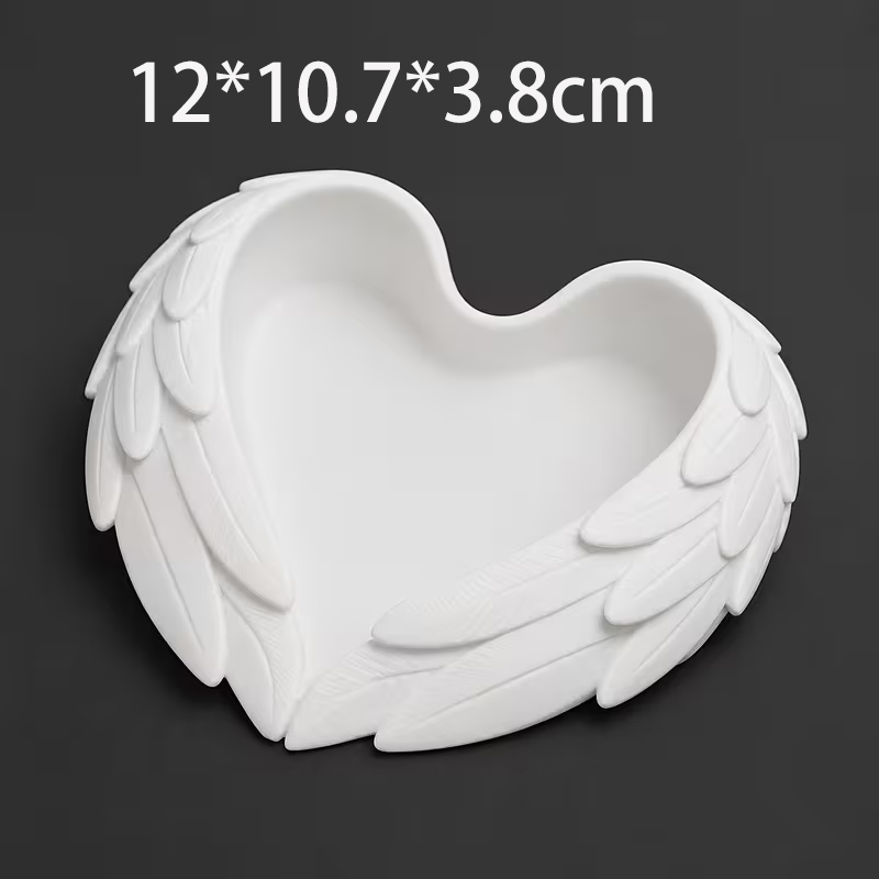 Engelsflügel Herzförmiges Schm – 3D Printing Ring Holder Bewertung und Preis