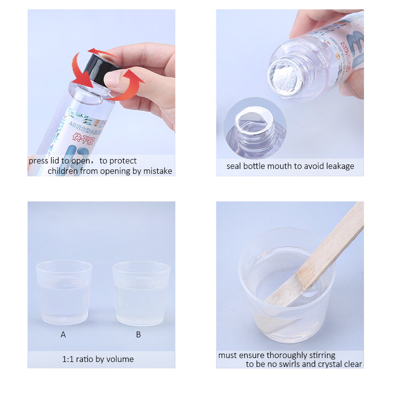 1:1 klares Epoxidharz, kristal – 3D Printing Epoxy Resin Bewertung und Preis