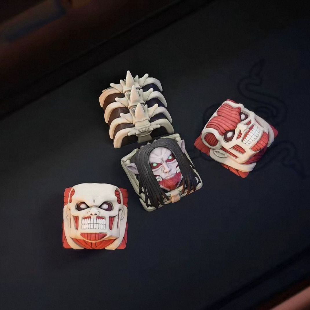 NEUES Attack on Titan Co-Brand – 3D Printing Keyboard Keys Bewertung und Preis