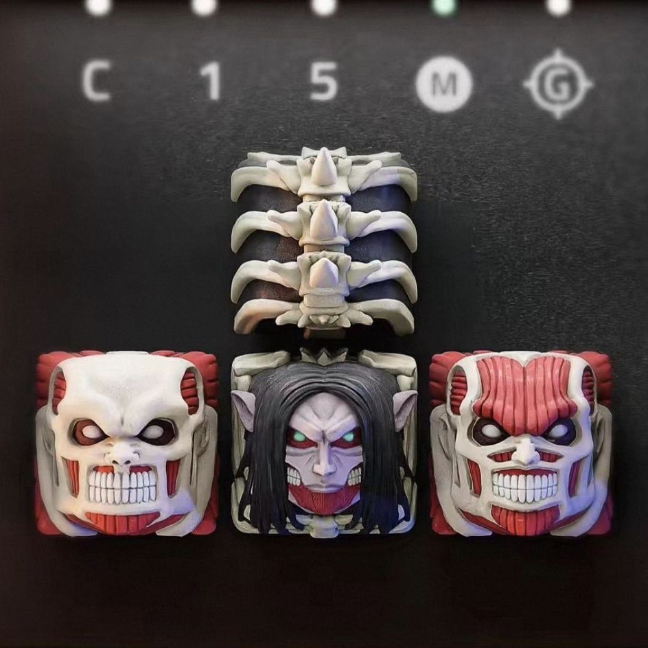 NEUES Attack on Titan Co-Brand – 3D Printing Keyboard Keys Bewertung und Preis