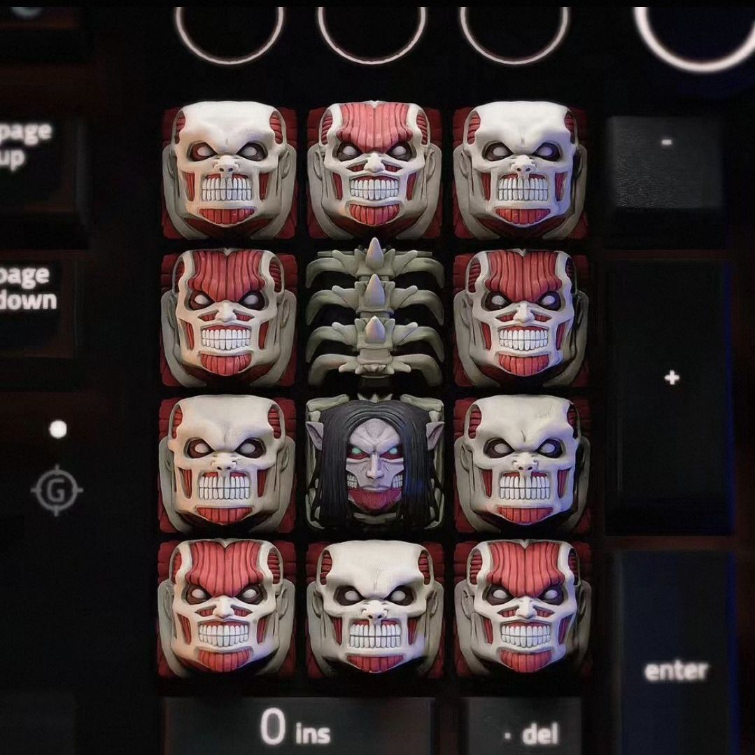 NEUES Attack on Titan Co-Brand – 3D Printing Keyboard Keys Bewertung und Preis