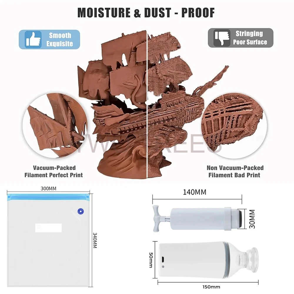 3D-Druck Vakuumbeutel Filament – Abs Filament Spool Bewertung und Preis